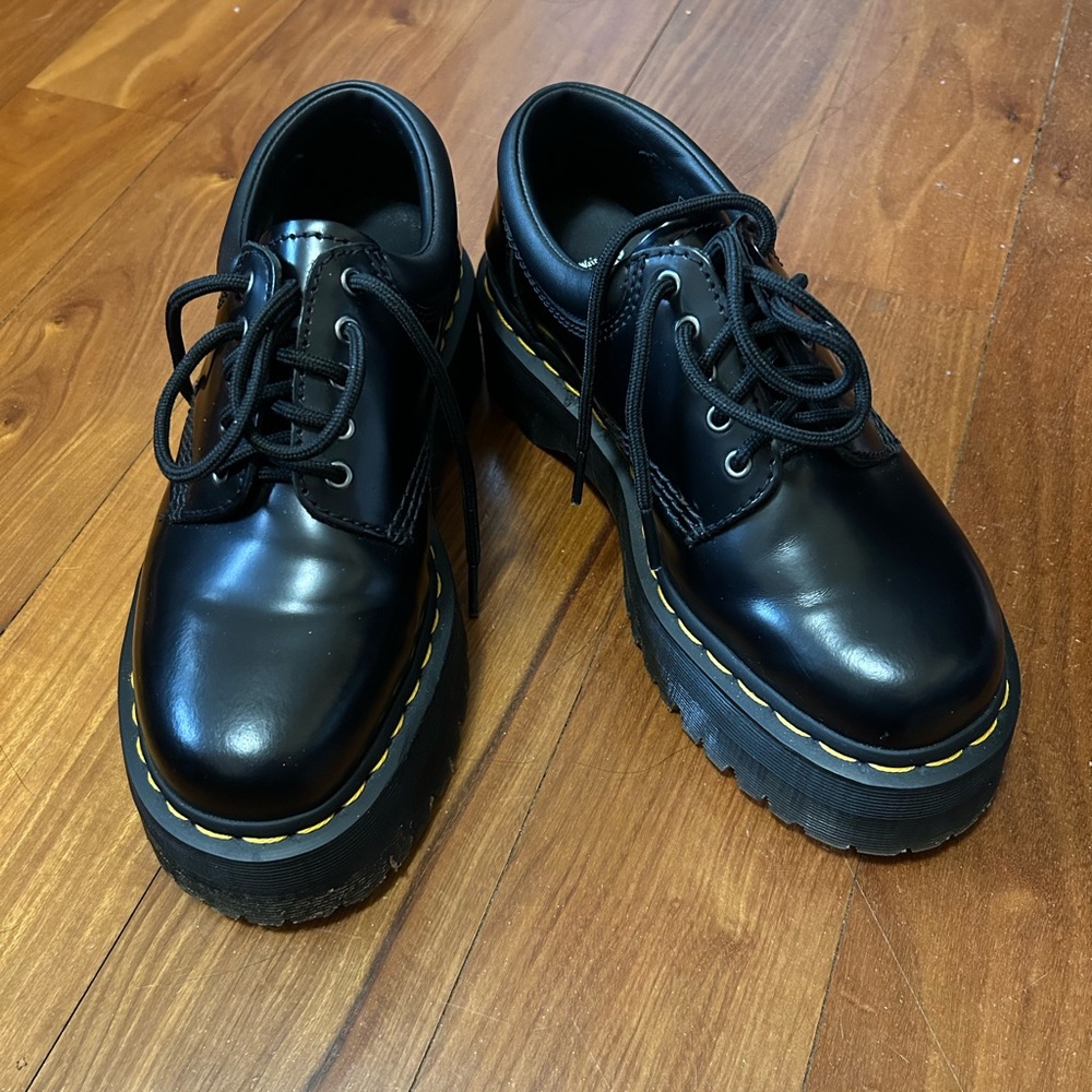Dr martens 8053 quad black platform shoes